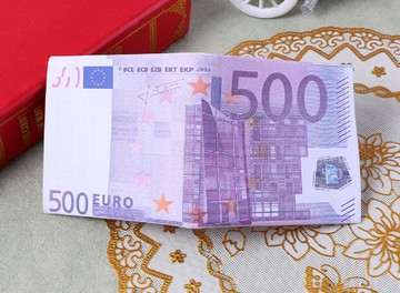 【Chu Mai】仿真鈔錢包-500歐元 錢包/皮包/送禮/交換禮物/生日禮物/皮件/聖誕禮物/尾牙贈品/送禮/搞怪