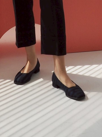REGREO Flat Shoes (Denim Stripes) / HD213-204D