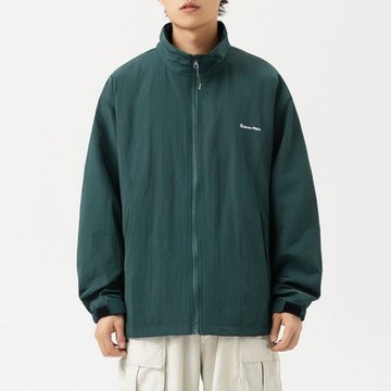 日系復古立領沖鋒衣夾克男春秋新款潮牌街頭寬松情侶休閑百搭外套