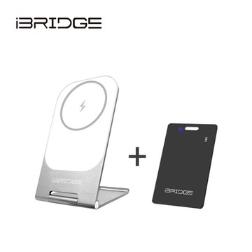 iBRIDGE 15W無線充電器+超薄卡片型定位器