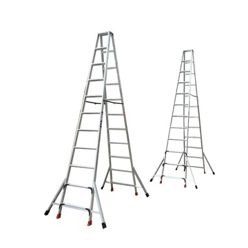 優樂悅~鋁焊人字梯 加厚鋁合金雙面折疊梯家用梯工程梯