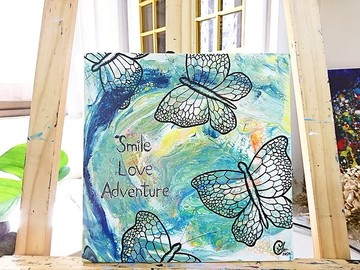 蝴蝶繪畫 - 小小 微笑 愛 探險 6
