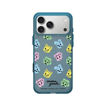 iPhone 17 Pro Max Clear (相機按鈕) 夜幕藍 - OSAMU GOODS - 無線框系列-角色大集合