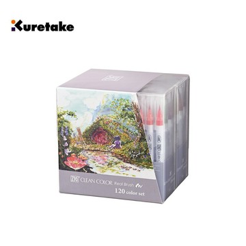 【阿翔小舖】『Kuretake 日本吳竹』ZIG 彩繪毛筆 120色套組 (RB-6000AT-120V )