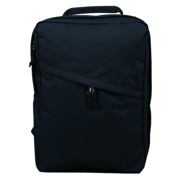 方形商務後背包 - 海軍藍