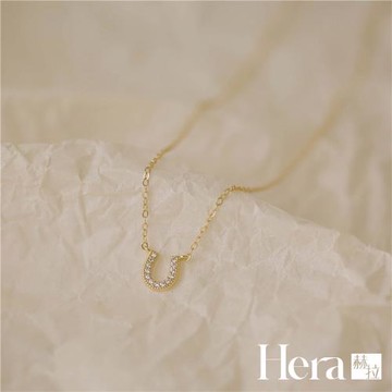 【HERA赫拉】幸運的U型可愛小馬蹄鎖骨鍊 ann22