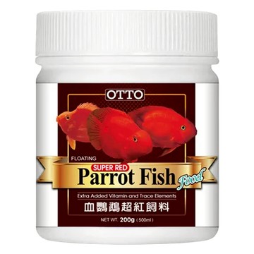 OTTO 建興水族 血鸚鵡超紅飼料  200g  1罐