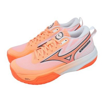 Mizuno 美津濃 排球鞋 Neo Jump 男鞋 橘 黑 輕量 緩衝 回彈 運動鞋 V1GA2599-80