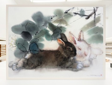 林順雄Sunlin十二生肖藝術限量版畫/德國專利金屬磁性畫框禮盒