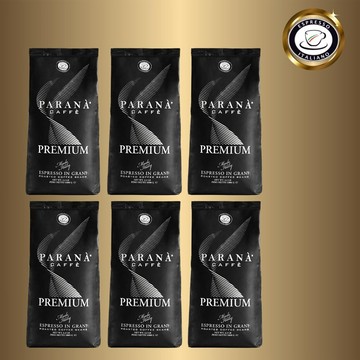[義大利得獎咖啡PARANA]尊爵咖啡豆1000g袋裝X6入