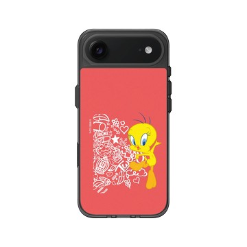 iPhone Air Clear (相機按鈕) 酷墨灰 - 樂一通 Looney Tunes - 亂花系列-崔弟