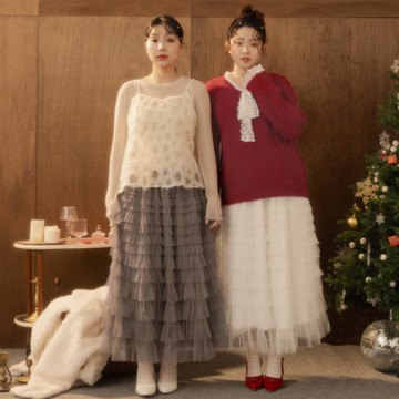 仙氣多層次蛋糕長紗裙 MISS