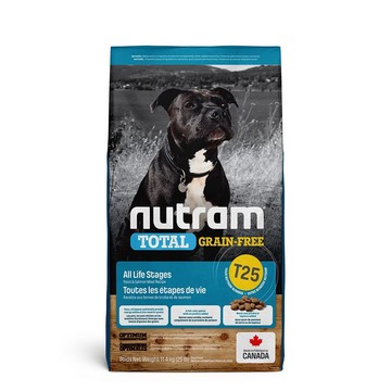 NUTRAM T25 無穀全能系列-鮭魚+鱒魚潔牙全齡犬2KG