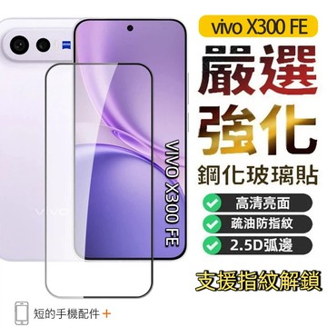 滿版玻璃貼 適用 VIVO X300 FE 保護貼 鏡頭貼 鏡頭保護貼 鋼化玻璃貼 熒幕貼 亮面 防窺 鋼化膜