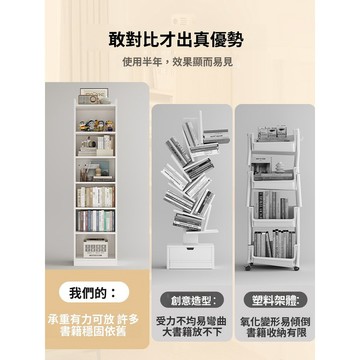 【免運/含稅】 书架置物架落地简易家用多层客厅柜子储物柜窄缝小书柜靠墙边收纳