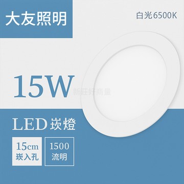 大友照明 現貨 LED 15W 崁燈 (白光/黃光/自然光) 崁孔15cm LED崁燈 嵌燈 好商量~【APP滿額下單10%點數(單一帳號最高5000點)】1/31止
