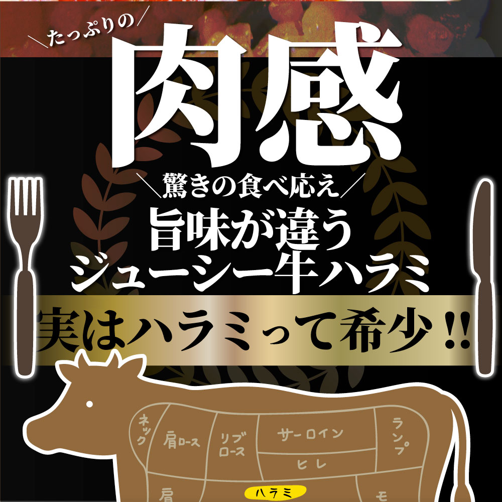 牛ハラミ焼肉（タレ漬け）1.5kg（250g×6）赤身 はらみ