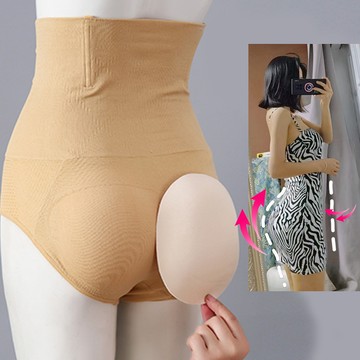 FoxBi.珊卓假屁股可拆收腹又提臀褲高腰三角假屁股(S-L)