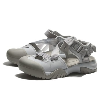FILA 涼鞋 PEITO 灰 芭蕾風 護趾 運動涼鞋 4S137Z050
