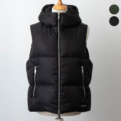 極美品✨TATRAS タトラス　ダウンベスト　シルク混　サイズ02　フード ダウンベスト 人気の