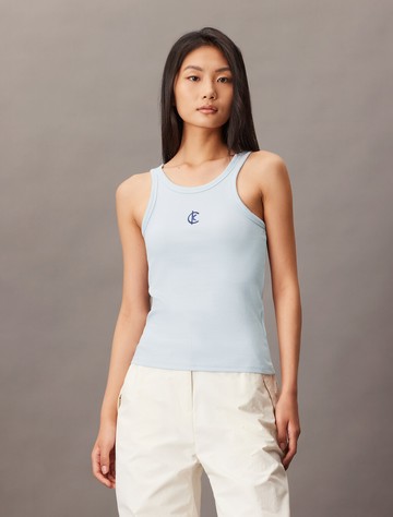 Calvin Klein 標誌羅紋棉質背心