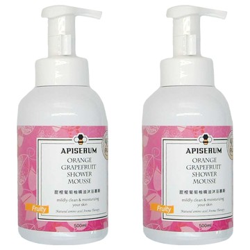 APISERUM 愛比森 甜橙葡萄柚精油沐浴慕斯 500ml  2件