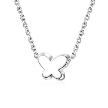 新年禮物．純銀項鍊．蝴蝶｜客製刻字