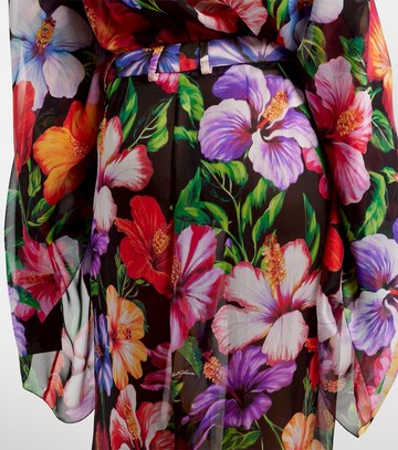 Dolce & Gabbana Floral silk chiffon wide-leg pants