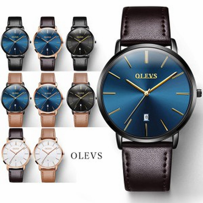 メンズ 腕時計 北欧デザイン 超薄型 ブランド Olevs オレブス かっこいい おしゃれ デザインウォッチ ブラック ホワイト ネイビー ギフト 通販 Lineポイント最大8 0 Get Lineショッピング