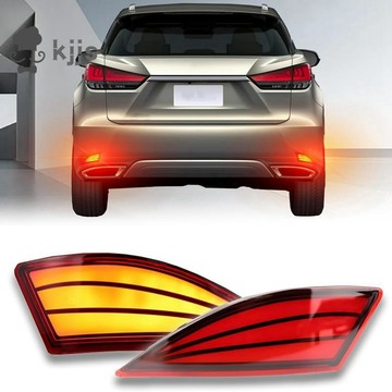LED 順序轉向信號燈剎車尾燈後保險槓反射器適用於 RX350 2020-2022