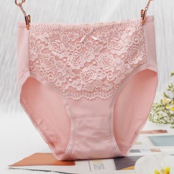 外貿內褲女原單日單出口日本內褲女士高腰純棉女全棉襠底蕾絲三角