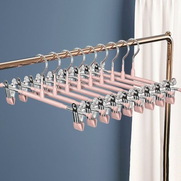 升級不鏽鋼無痕防滑褲架 杏色 堅固耐用  1組