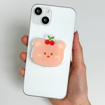 櫻桃小熊握把智慧型手機壓克力智慧托克