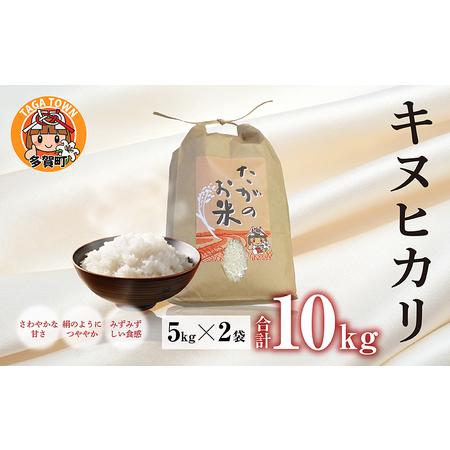ふるさと納税 キヌヒカリ10kg（5kg × 2袋） おいしい多賀のお米 滋賀県多賀町