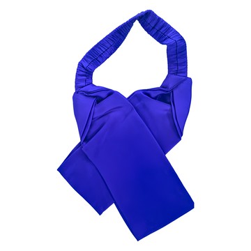 BIOAM 佰歐安 天然蠶絲開運護髮帶 柔軟舒適  藍色  頭圍57cm內可戴