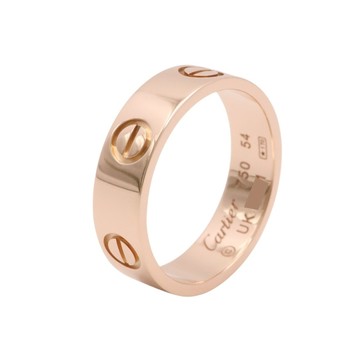 Cartier 卡地亞 Love 戒指 #54 18K玫瑰金 B4084800 【二手名牌BRAND OFF】