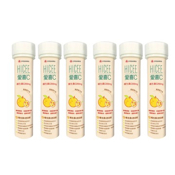 Alinamin (6入組)愛喜維生素C 200mg口嚼錠 香甜橘子味 20錠/條