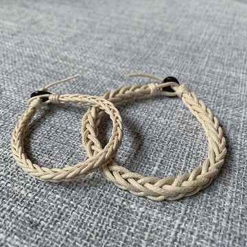 編織衝浪手環腳環-米白款 浪女俱樂部SFG_CLUB