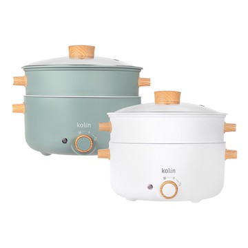 【蝦皮直營】歌林3L多功能蒸煮料理鍋 電火鍋 蒸煮鍋 美食鍋 蒸鍋 料理鍋 蒸煮鍋 陶瓷  一年保固