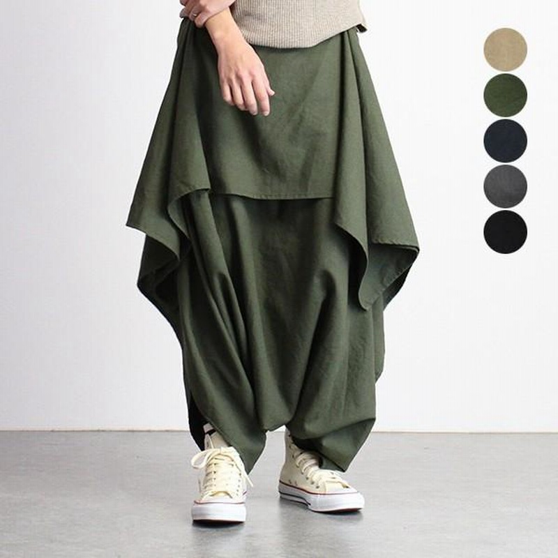 新品未使用 変形パンツ サルエルパンツ ゆったりパンツ 大きめ フリー 個性的 変形サルエルパンツ パンツ レディース ボトムス 送料無料・再