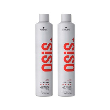 SCHWARZKOPF (2罐超值組)OSiS+ SESSION極致定型瞬乾持久美髮造型噴霧500ml/消光灰罐(頭髮香氛噴霧)