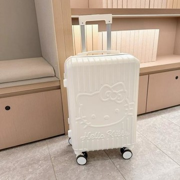 新款20寸卡通kt貓庫洛米旅行箱學生拉桿箱登機密碼箱可愛行李箱