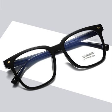 2021小紅書防藍光眼鏡抗輻射近視眼鏡框架男女黑框護目平光鏡