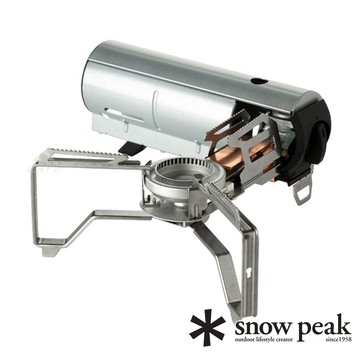 出清特價【SNOW PEAK】卡式瓦斯登山爐『銀色』GS-600SL 露營.戶外.登山.野餐.爐具.餐具.料理.烹飪
