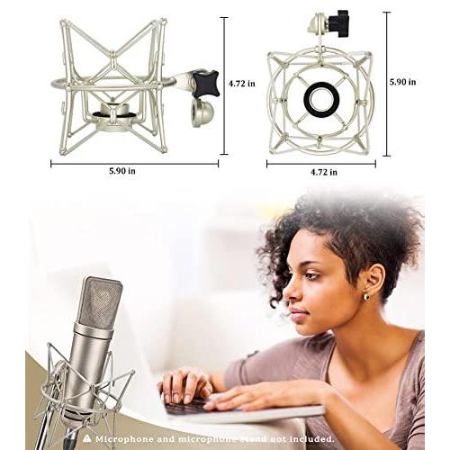 マイク マウント |Suuntok Microphone Shock Mount Compatible for Neumann Microphones