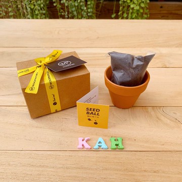 【最好的紀念】U Name It 美其名 客製字母種子球植栽組