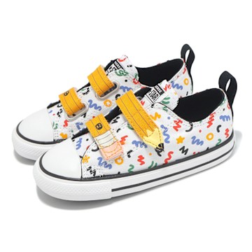 Converse 童鞋 Chuck Taylor All Star 2V 小童 白 學步鞋 魔鬼氈 鉛筆 帆布鞋 A07219C