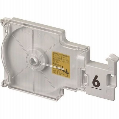 ラベルプリンタ用テープカートリッジ カシオ ラテコ(Lateco)専用テープアダプター6mm [TA6] TA6  販売単位：1