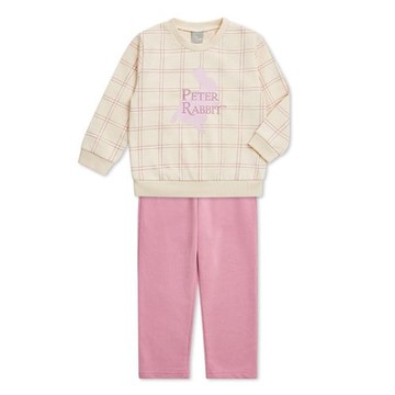 簡約比得長袖圓領套裝