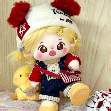 9棉花娃娃衣服 娃衣 娃衣20cm衣服背帶褲玩偶套裝娃衣一番賞可愛玩偶毛絨棉花娃娃換裝